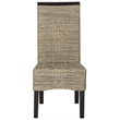 Safavieh Ilya Wicker Dining Side Chair in Brown (Set of 2)