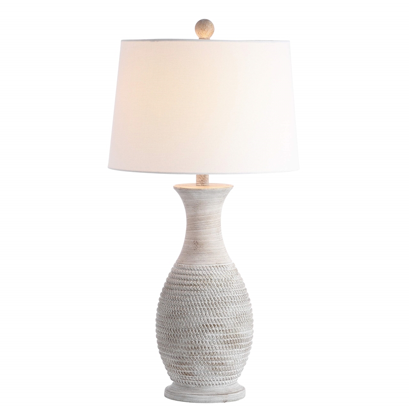 Safavieh Bentlee Table Lamp in Gray and Off White (Set of 2)