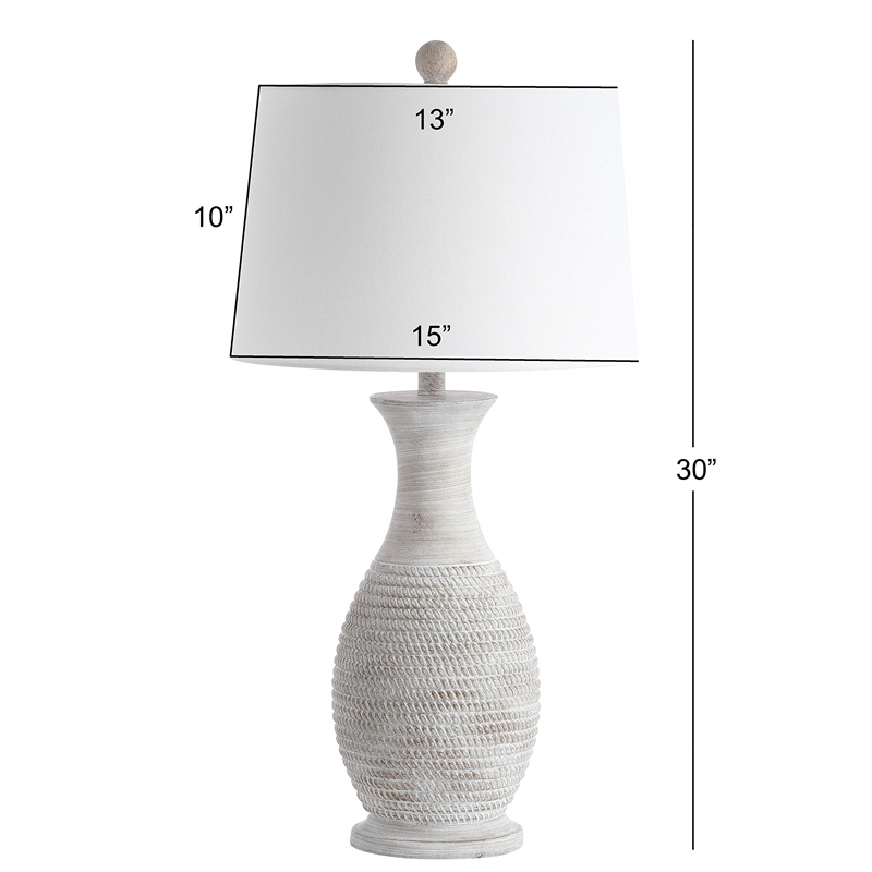 Safavieh Bentlee Table Lamp in Gray and Off White (Set of 2)