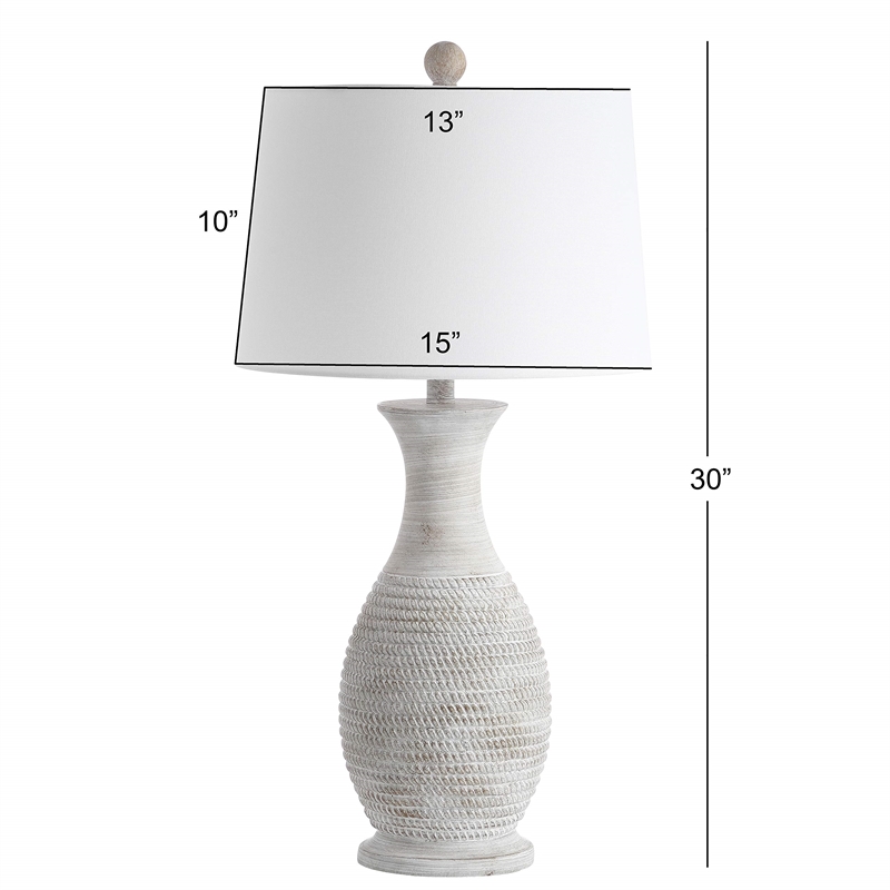 Safavieh Bentlee Table Lamp in Gray and Off White (Set of 2)