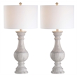 Safavieh Savion Table Lamp in White Wash (Set of 2)