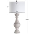 Safavieh Savion Table Lamp in White Wash (Set of 2)