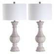 Safavieh Savion Table Lamp in White Wash (Set of 2)