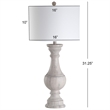 Safavieh Savion Table Lamp in White Wash (Set of 2)