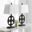 Safavieh Waylon Table Lamp in Off White and Black (Set of 2)