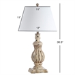 Safavieh Tanner Table Lamp in Brown and Off White (Set of 2)