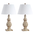 Safavieh Tanner Table Lamp in Brown and Off White (Set of 2)