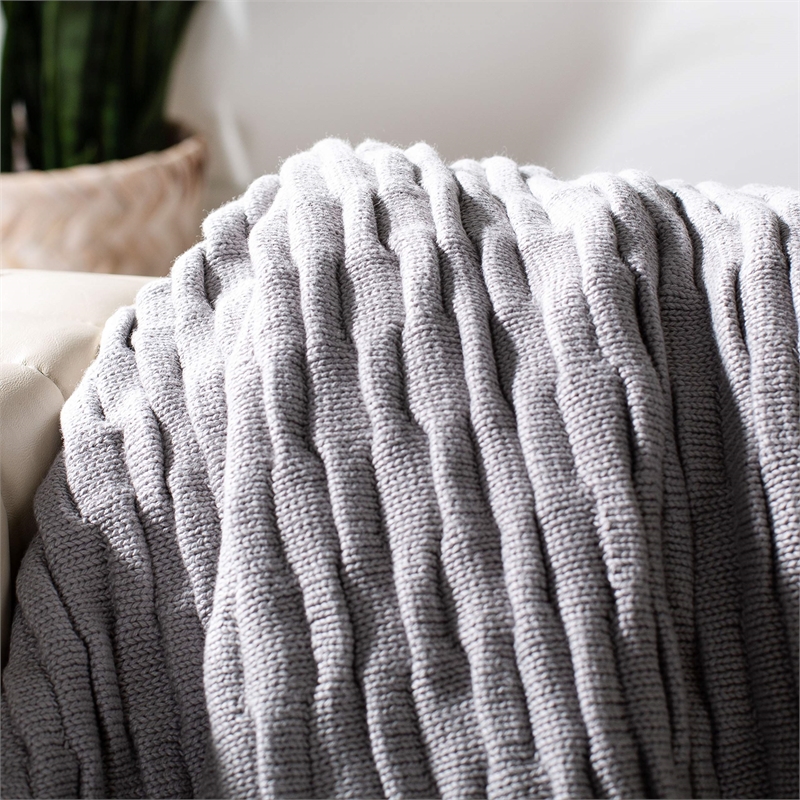 Safavieh Throw Blanket in Gray