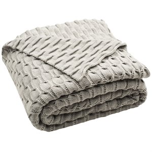 safavieh throw blanket in gray