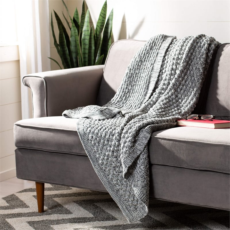 Safavieh Throw Blanket in Gray