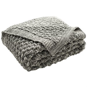 safavieh throw blanket in gray
