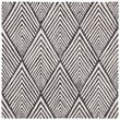 Safavieh Micro-Loop 5' Square Hand Tufted Wool Rug in Charcoal