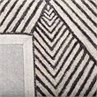 Safavieh Micro-Loop 5' Square Hand Tufted Wool Rug in Charcoal