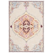 Safavieh Micro-Loop 4' x 6' Hand Tufted Wool Rug in Beige and Orange