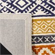Safavieh Micro-Loop 8' x 10' Hand Tufted Wool Rug in Ivory and Rust