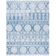 Safavieh Micro-Loop 8' x 10' Hand Tufted Wool Rug in Blue and Ivory