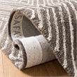 Safavieh Micro-Loop 8' x 10' Hand Tufted Wool Rug in Dark Gray