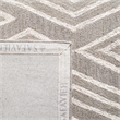 Safavieh Micro-Loop 5' Square Hand Tufted Wool Rug in Gray and Ivory