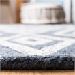 Safavieh Micro-Loop 8' x 10' Hand Tufted Wool Rug in Gray and Ivory