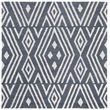 Safavieh Micro-Loop 5' Square Hand Tufted Wool Rug in Blue