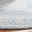 Safavieh Micro-Loop 5' Round Hand Tufted Wool Rug in Gray