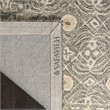 Safavieh Micro-Loop 4' x 6' Hand Tufted Wool Rug in Charcoal and Ivory
