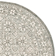 Safavieh Micro-Loop 5' x 8' Hand Tufted Wool Rug in Silver and Ivory