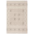 Safavieh Micro-Loop 5' x 8' Hand Tufted Wool Rug in Gray and Ivory