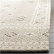 Safavieh Micro-Loop 8' x 10' Hand Tufted Wool Rug in Gray and Ivory