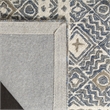 Safavieh Micro-Loop 4' x 6' Hand Tufted Wool Rug in Blue and Ivory
