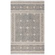 Safavieh Micro-Loop 5' x 8' Hand Tufted Wool Rug in Blue and Ivory