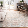 Safavieh Micro-Loop 4' x 6' Hand Tufted Wool Rug in Ivory and Blue