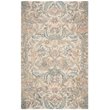 Safavieh Micro-Loop 5' x 8' Hand Tufted Wool Rug in Ivory and Blue