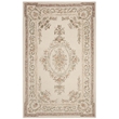 Safavieh Micro-Loop 5' x 8' Hand Tufted Wool Rug in Ivory and Fuchsia