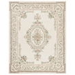 Safavieh Micro-Loop 8' x 10' Hand Tufted Wool Rug in Ivory and Fuchsia