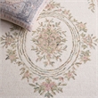 Safavieh Micro-Loop 8' x 10' Hand Tufted Wool Rug in Ivory and Fuchsia