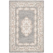 Safavieh Micro-Loop 4' x 6' Hand Tufted Wool Rug in Gray and Ivory