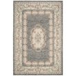 Safavieh Micro-Loop 5' x 8' Hand Tufted Wool Rug in Gray and Ivory