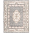 Safavieh Micro-Loop 8' x 10' Hand Tufted Wool Rug in Gray and Ivory