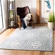 Safavieh Marbella 4' x 6' Hand Loomed Rug in Blue and Ivory