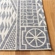Safavieh Marbella 4' x 6' Hand Loomed Rug in Blue and Ivory