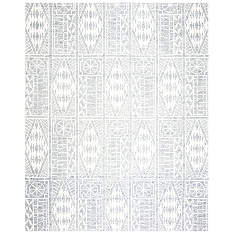 Safavieh Marbella 8' x 10' Hand Loomed Rug in Blue and Ivory