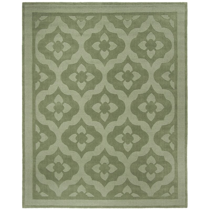 Safavieh Martha Stewart 8' x 10' Hand Loomed Wool Rug in Pumpkin Seed