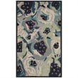 Safavieh Martha Stewart 3' x 5' Hand Tufted Wool Rug in Blue and Gray