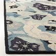 Safavieh Martha Stewart 9' x 12' Hand Tufted Wool Rug in Blue and Gray