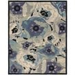 Safavieh Martha Stewart 9' x 12' Hand Tufted Wool Rug in Blue and Gray