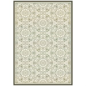 Safavieh Martha Stewart 8' x 11'2&quot Rug in Ivory and Green