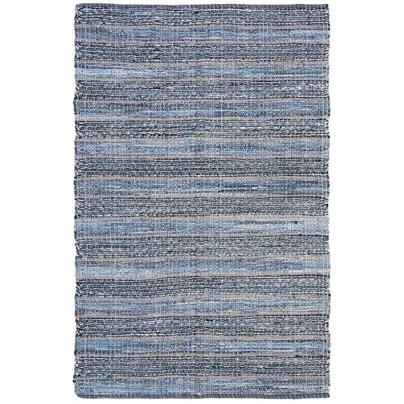 Safavieh Montauk 5' x 8' Hand Woven Jute Rug in Blue