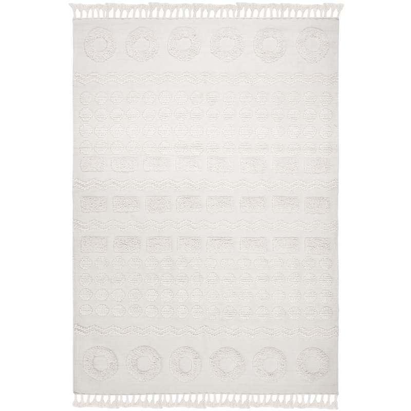 Safavieh Natura 5' x 8' Hand Woven Wool Rug in Ivory