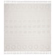 Safavieh Natura 6' Square Hand Woven Wool Rug in Ivory